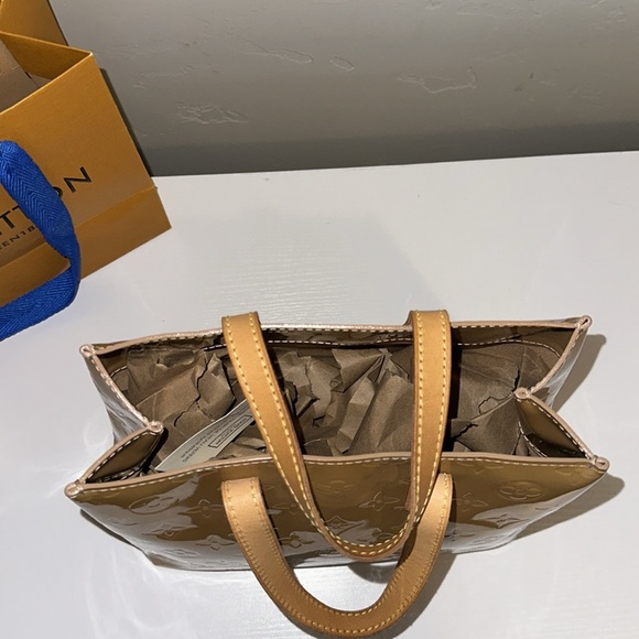 Louis Vuitton 2005 Beige Vernis Reade PM Small Purse MI0085 Top Handle LV - Picture 10 of 16